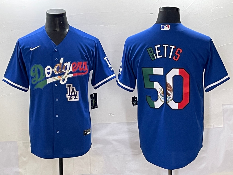 Men 2025 Los Angeles Dodgers #50 Betts Blue Nike 2025 MLB All Star Jersey style 009->los angeles dodgers->MLB Jersey